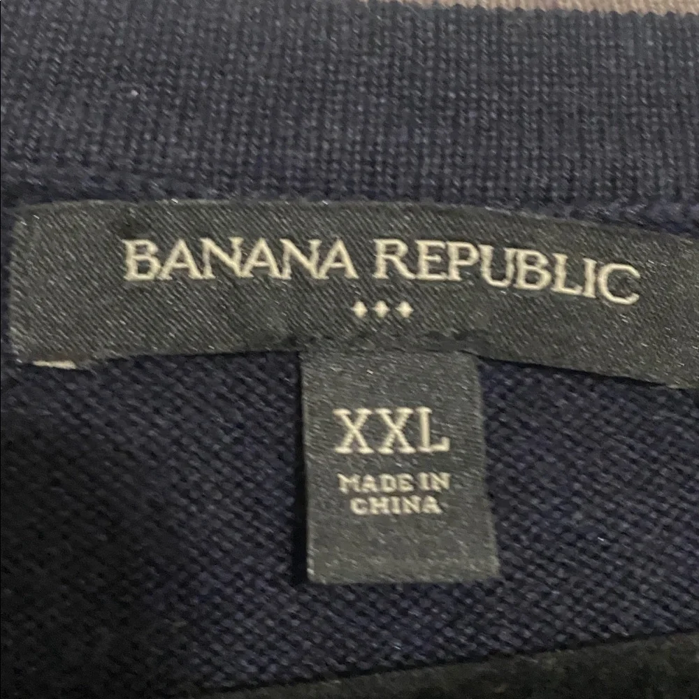 Banana Republic Dark Blue Knit sweater cardigan button down mens XXL casual Y2K